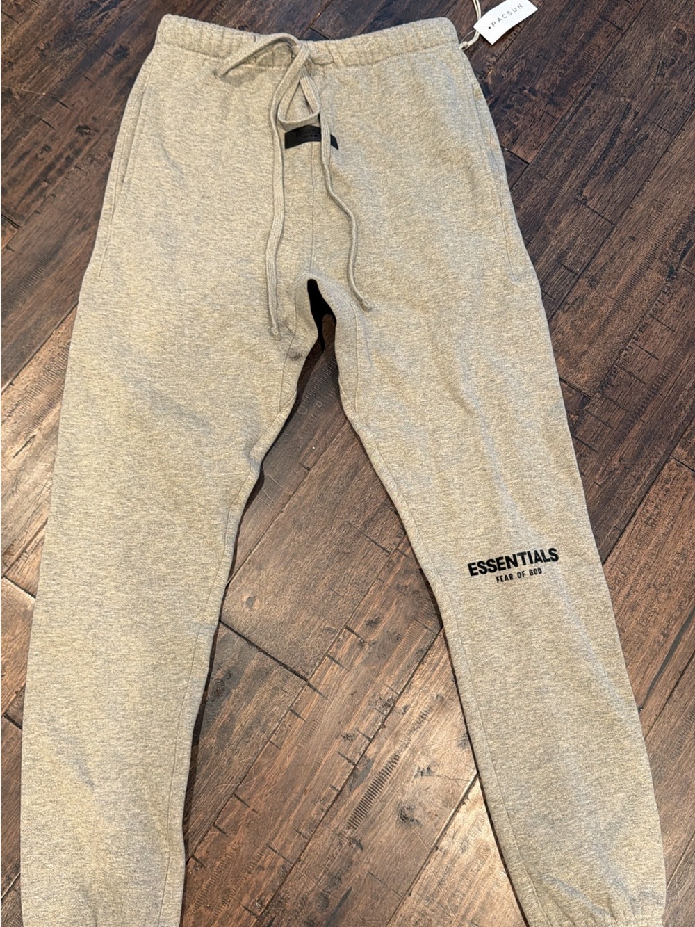 Essentials Light Gray Men's Sweatpants with Logo